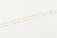 Load image into Gallery viewer, 14K 0.8mm Cable Link Simple Classic Plain Chain Necklace 18.5&quot; Yellow Gold