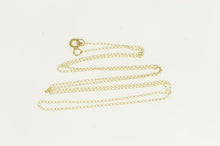 Load image into Gallery viewer, 14K 0.8mm Cable Link Simple Classic Plain Chain Necklace 18.5&quot; Yellow Gold