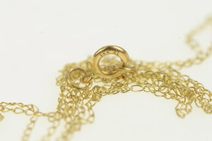 14K 0.8mm Cable Link Simple Classic Plain Chain Necklace 18.5" Yellow Gold