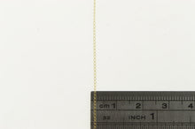 Load image into Gallery viewer, 14K 0.8mm Cable Link Simple Classic Plain Chain Necklace 18.5&quot; Yellow Gold