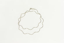Load image into Gallery viewer, 14K 1.0mm Cocoon Link Wavy Curvy Cain Necklace 16.5&quot; White Gold