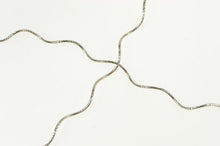 Load image into Gallery viewer, 14K 1.0mm Cocoon Link Wavy Curvy Cain Necklace 16.5&quot; White Gold