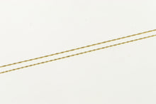 Load image into Gallery viewer, 14K 0.8mm Serpentine Link Twist Spiral Chain Necklace 17.25&quot; Yellow Gold