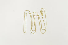 Load image into Gallery viewer, 14K 0.8mm Serpentine Link Twist Spiral Chain Necklace 17.25&quot; Yellow Gold