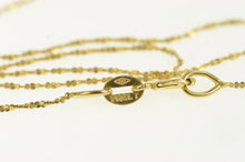 Load image into Gallery viewer, 14K 0.8mm Serpentine Link Twist Spiral Chain Necklace 17.25&quot; Yellow Gold