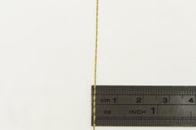 Load image into Gallery viewer, 14K 0.8mm Serpentine Link Twist Spiral Chain Necklace 17.25&quot; Yellow Gold