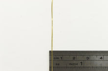 Load image into Gallery viewer, 14K 0.6mm Square Chain Box Link Simple Necklace 18&quot; Yellow Gold