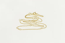 Load image into Gallery viewer, 14K Pearl Beaded Rolling Rope Chain Collar Necklace 15&quot; Yellow Gold