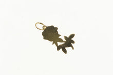 Load image into Gallery viewer, 14K Rose Flower Romantic Valentine Love Charm/Pendant Yellow Gold