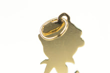 Load image into Gallery viewer, 14K Rose Flower Romantic Valentine Love Charm/Pendant Yellow Gold