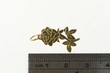 Load image into Gallery viewer, 14K Rose Flower Romantic Valentine Love Charm/Pendant Yellow Gold