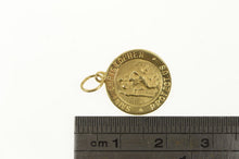 Load image into Gallery viewer, 14K Saint Christopher Protection Symbol Charm/Pendant Yellow Gold