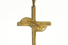 Load image into Gallery viewer, 10K Diamond Cross Christian Faith Symbol Pendant Yellow Gold