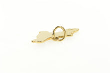 Load image into Gallery viewer, 14K Black Enamel Havanese Dog Breed Puppy Charm/Pendant Yellow Gold