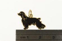 Load image into Gallery viewer, 14K Black Enamel Havanese Dog Breed Puppy Charm/Pendant Yellow Gold