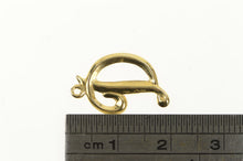 Load image into Gallery viewer, 14K D Cursive Name Inital Letter Monogram Charm/Pendant Yellow Gold