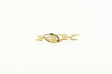 Load image into Gallery viewer, 14K 14k Solid Gold Cut Out Number Letter Karat Charm/Pendant Yellow Gold