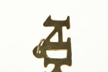Load image into Gallery viewer, 14K 14k Solid Gold Cut Out Number Letter Karat Charm/Pendant Yellow Gold