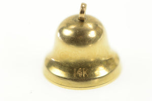 14K 3D Articulated Vintage Wedding Bell Charm/Pendant Yellow Gold