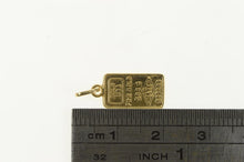 Load image into Gallery viewer, 14K USA Fine Gold 1g Solid 14k Bar Mini Ingot Charm/Pendant Yellow Gold
