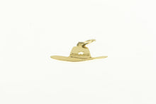 Load image into Gallery viewer, 14K Star Cowboy Hat Rodeo Motif Southern Charm/Pendant Yellow Gold