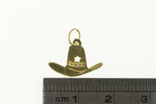 Load image into Gallery viewer, 14K Star Cowboy Hat Rodeo Motif Southern Charm/Pendant Yellow Gold