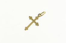 Load image into Gallery viewer, 10K Cross Simple Christian Faith Symbol Vintage Charm/Pendant Yellow Gold