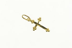 10K Cross Simple Christian Faith Symbol Vintage Charm/Pendant Yellow Gold