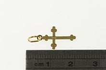 Load image into Gallery viewer, 10K Cross Simple Christian Faith Symbol Vintage Charm/Pendant Yellow Gold