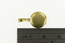 Load image into Gallery viewer, 14K Art Deco Round Photo Picture Locket Charm/Pendant Yellow Gold