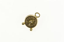 Load image into Gallery viewer, 14K 3D Alarm Clock Classic Time Symbol Charm/Pendant Yellow Gold