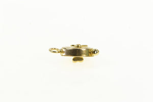 14K 3D Alarm Clock Classic Time Symbol Charm/Pendant Yellow Gold