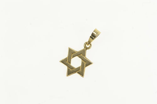 14K Star of David Jewish Faith Symbol Hebrew Charm/Pendant Yellow Gold