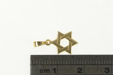 Load image into Gallery viewer, 14K Star of David Jewish Faith Symbol Hebrew Charm/Pendant Yellow Gold