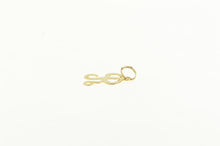 Load image into Gallery viewer, 14K R Cursive Initial Name Monogram Letter Charm/Pendant Yellow Gold