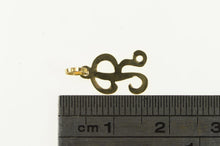 Load image into Gallery viewer, 14K R Cursive Initial Name Monogram Letter Charm/Pendant Yellow Gold