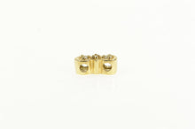Load image into Gallery viewer, 14K Victorian Diamond Bow Spacer Slide Bracelet Charm/Pendant Yellow Gold