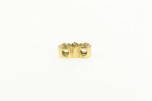 14K Victorian Diamond Bow Spacer Slide Bracelet Charm/Pendant Yellow Gold