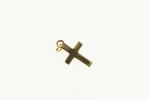 14K Diamond Cross Christian Faith Symbol Charm/Pendant Yellow Gold