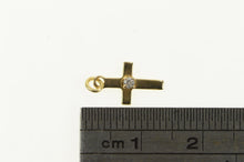 Load image into Gallery viewer, 14K Diamond Cross Christian Faith Symbol Charm/Pendant Yellow Gold