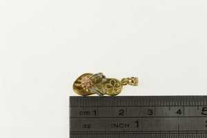 14K 3D Flower Sandal Flip Flop Beach Shoe Charm/Pendant Yellow Gold
