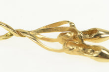 Load image into Gallery viewer, 14K 3D Ballerina Ballet Slippers Dance Shoes Charm/Pendant Yellow Gold