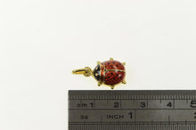 Load image into Gallery viewer, 14K 3D Enamel Lady Bug Good Luck Symbol Charm/Pendant Yellow Gold