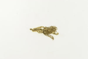 14K Articulated Hawaiian Traditional Hula Dancer Charm/Pendant Yellow Gold