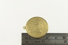 Load image into Gallery viewer, 14K Jamaica Travel Souvenir Coat of Arms Charm/Pendant Yellow Gold