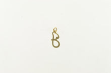 Load image into Gallery viewer, 14K J Cursive Initial Monogram Name Letter Charm/Pendant Yellow Gold