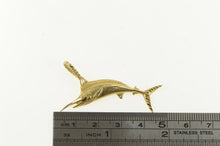 Load image into Gallery viewer, 14K Marlin Trophy Fishing Fish Ocean Animal Pendant Yellow Gold