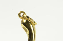 Load image into Gallery viewer, 18K Italian Horn Traditional Protection Symbol Charm/Pendant Yellow Gold