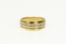 Load image into Gallery viewer, 14K 1.00 Ctw Diamond Tiered Mens&#39; Wedding Band Ring Yellow Gold