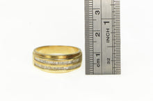 Load image into Gallery viewer, 14K 1.00 Ctw Diamond Tiered Mens&#39; Wedding Band Ring Yellow Gold
